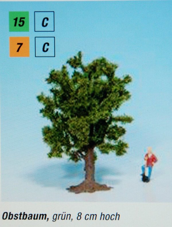 25950-2 Noch H0 Obstbaum, grün, 8 cm hoch