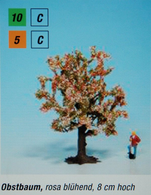 25950-4 Noch H0 Obstbaum, rosa blühend, 8 cm hoch