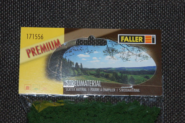 171556 Faller Premium Geländeflocken, grob, mittelgrün, 290 ml