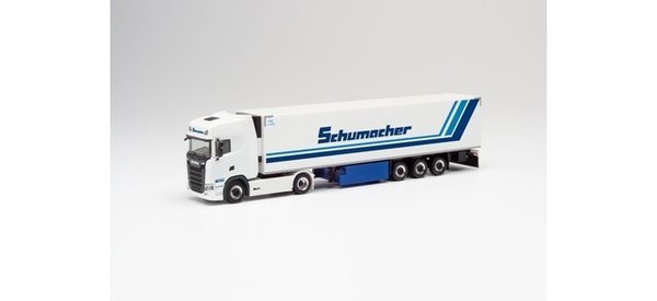 311670 Herpa Scania CS 20 HD Kühlkoffer-Sattelzug "Schumacher"