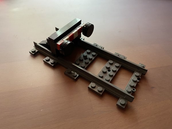 U00000543 LEGO City Schiene, Prellbock mit geradem Gleis