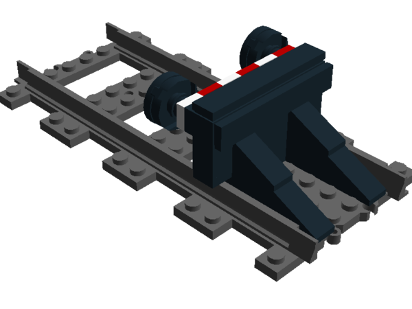 U00000543 LEGO City Schiene, Prellbock mit geradem Gleis