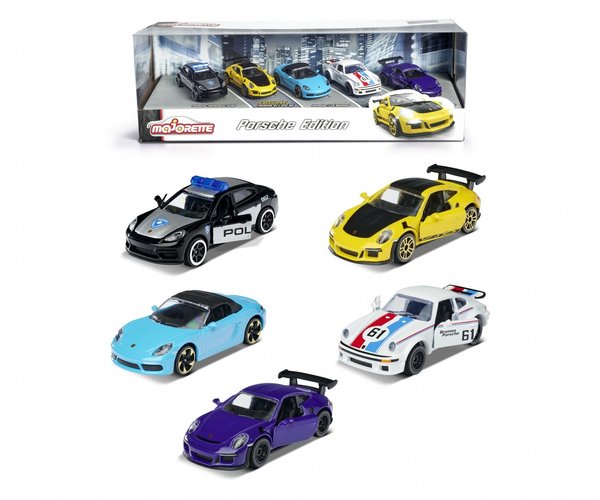 212053171 Majorette Porsche 5 Pieces Giftpack