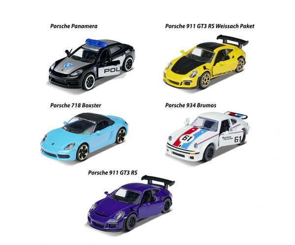 212053171 Majorette Porsche 5 Pieces Giftpack