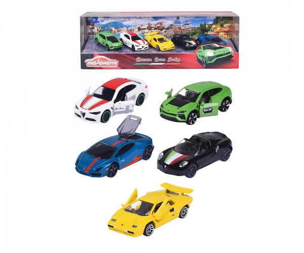 212053178 Majorette Dream Cars Italy, 5 Pieces Giftpack