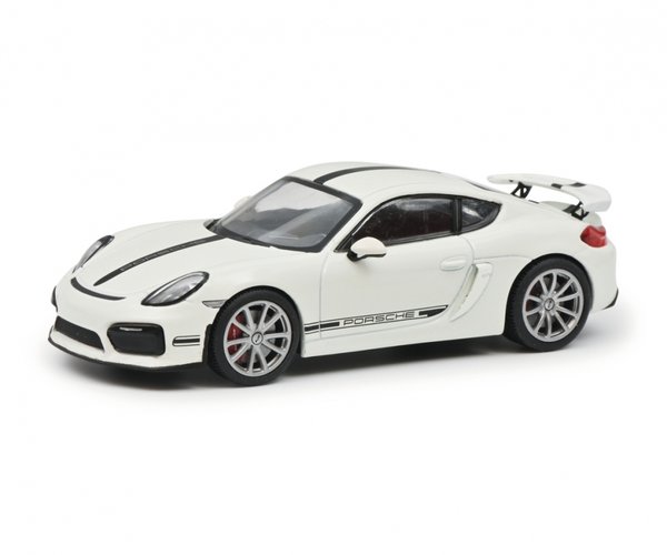450758800 Schuco Porsche Cayman GT4 weiß, M1:43